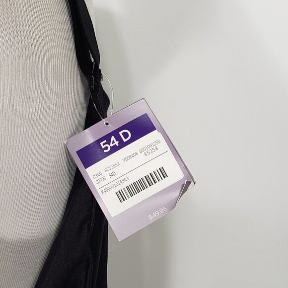 NWT  Catherines Intimates  Black Full Coverage  Smooth Underwire Bra  54D - Picture 2 of 6